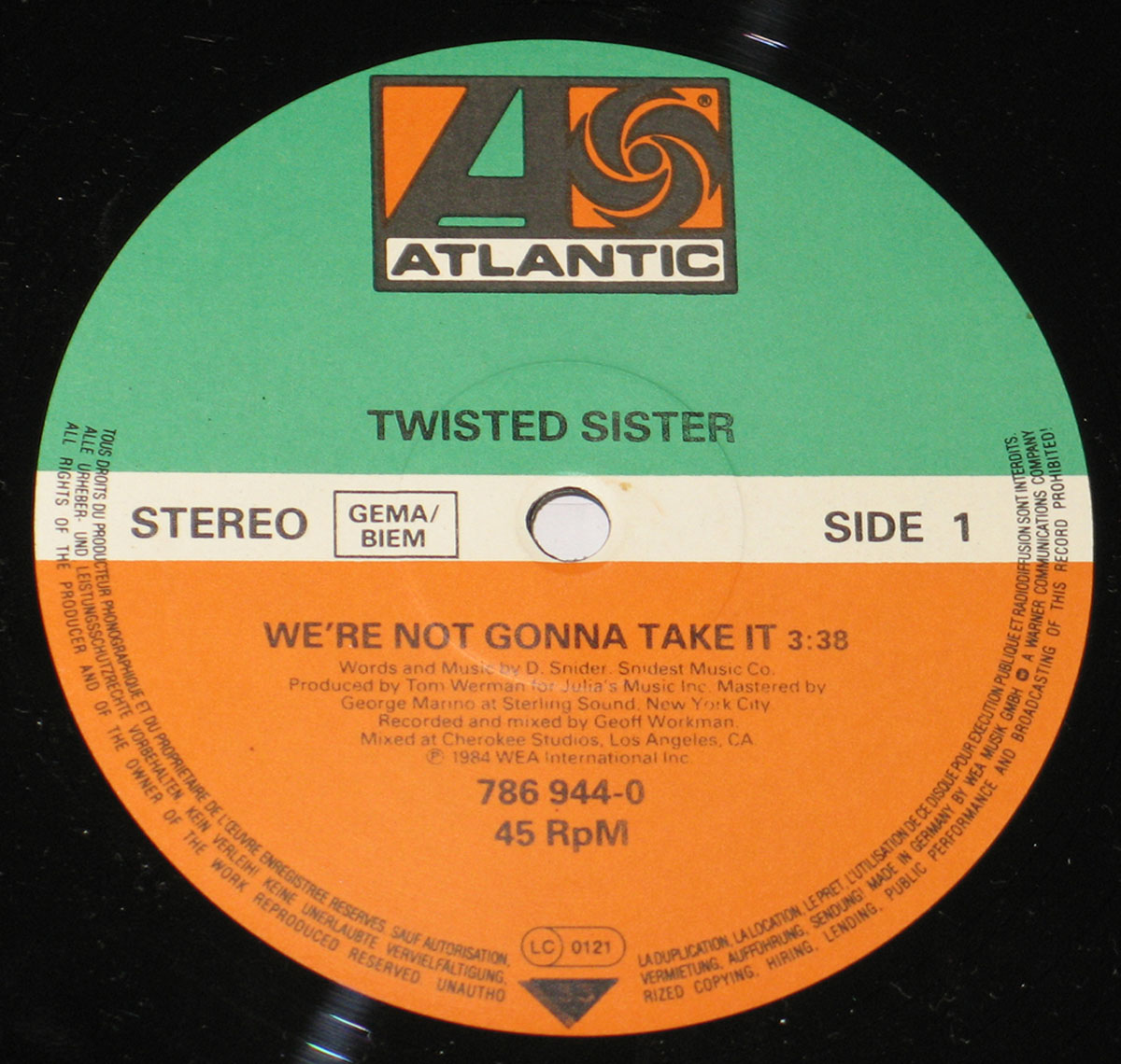 High Resolution Photos of twisted sister we are not gonna 
